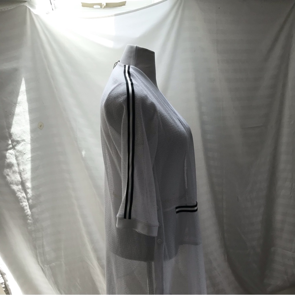 Mesh white cardigan with three quarter sleeves size M from Picadilly Fashion - Picture 4 of 6